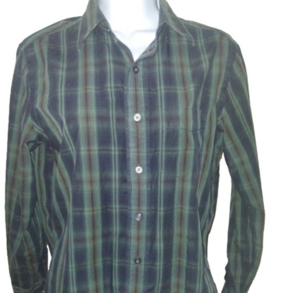 Gap Collared Button Down Shirt - Size XS - Women's - Navy Blue and Green…
